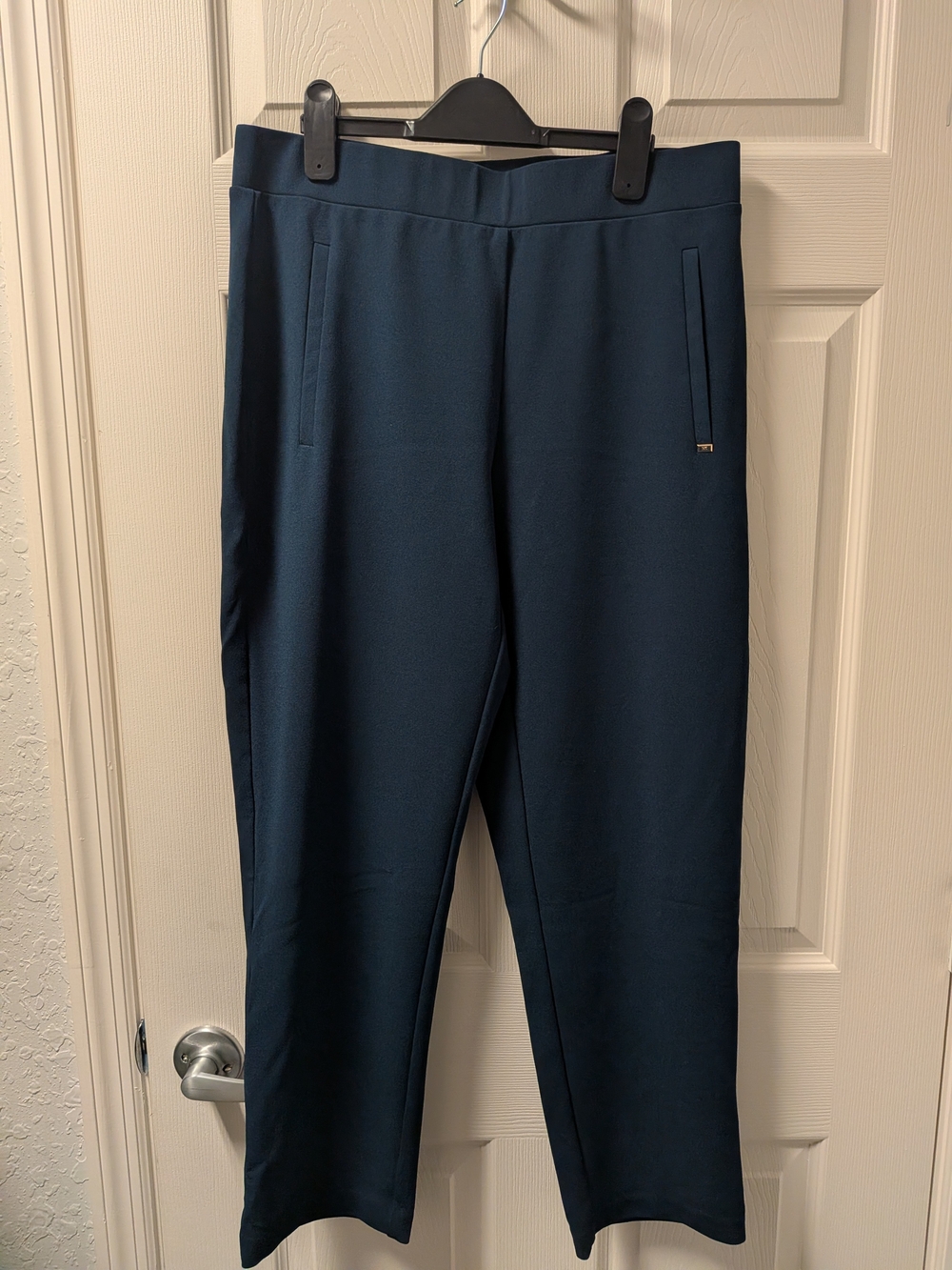 Michael Kors Dark Navy Straight-Leg Women's Trousers